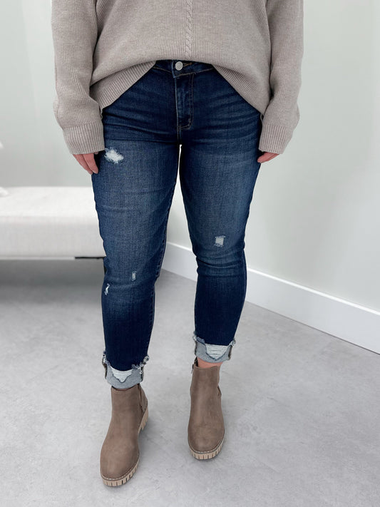 Ackley Mid Rise Skinny Jean by Lovervet